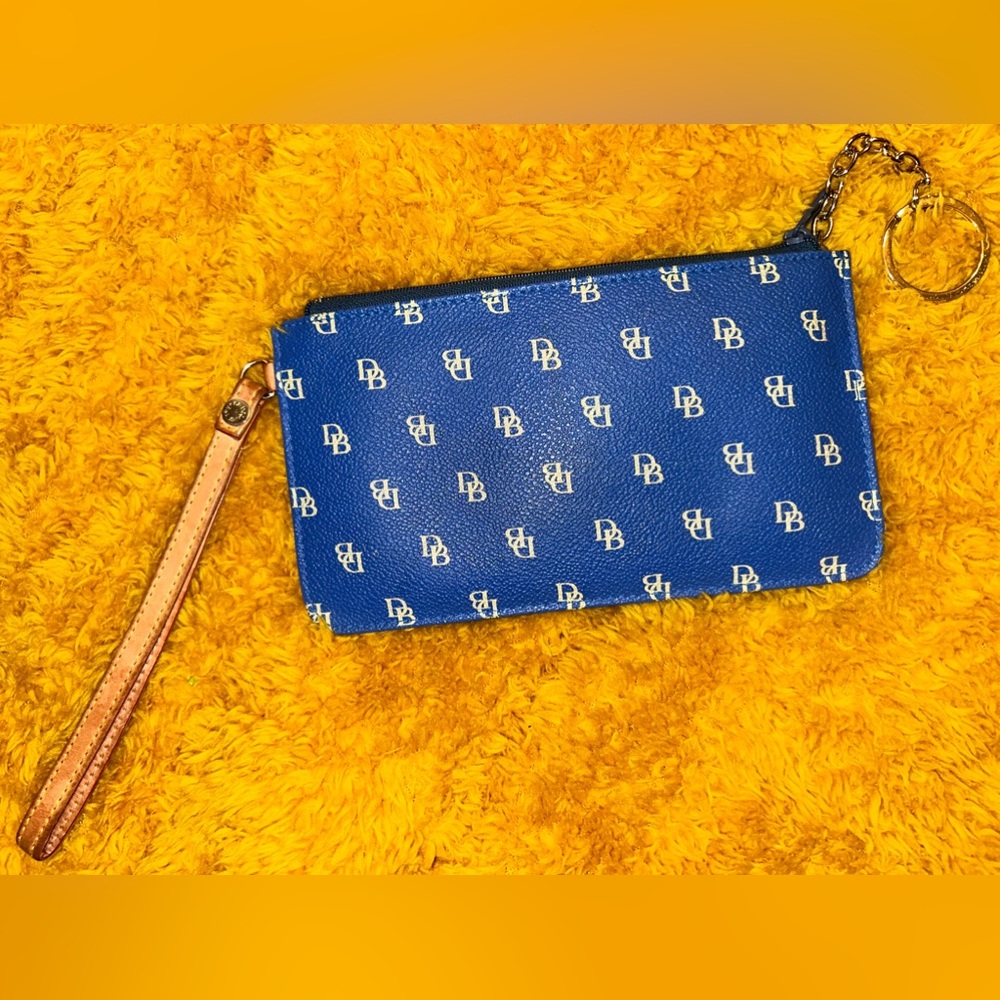Dooney & Bourke Monogram Leather Wristlet